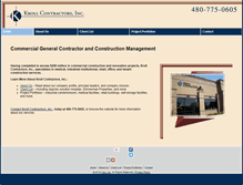 Tablet Screenshot of krollcontractorsinc.com